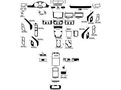 volkswagen passat 2006-2010 Dash Kit Diagram
