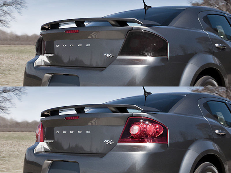 avenger Before and After Smoked Taillights