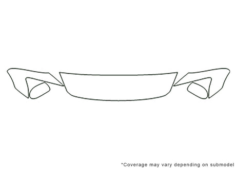 caliber 3M Clear Bra Hood Precut PPF Diagram