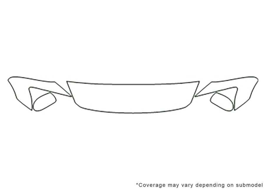 caliber 3M Clear Bra Hood Precut PPF Diagram
