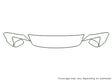 caliber Avery Dennison Clear Bra Hood Precut PPF Diagram