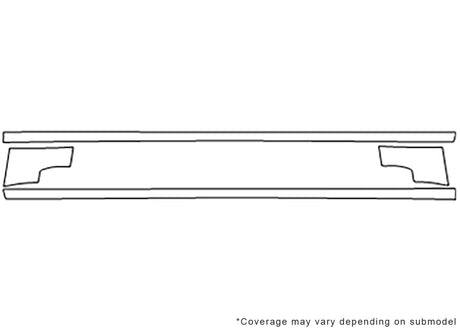 caliber 3M Clear Bra Door Cup Precut PPF Diagram