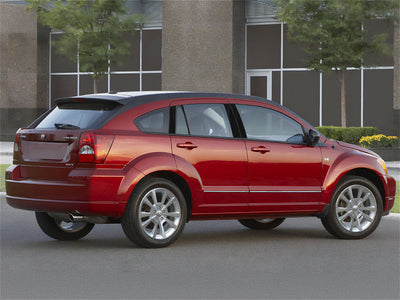 dodge caliber 2007-2012 Brushed Aluminum Black Pillar Trim