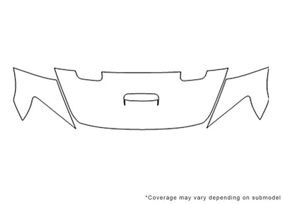 caliber Avery Dennison Clear Bra Hood Precut PPF Diagram