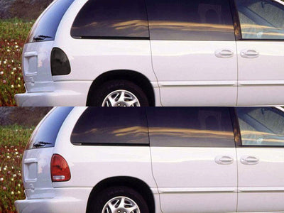 caravan Before and After Smoked Taillights