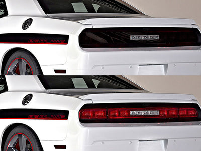 challenger Before and After Smoked Taillights