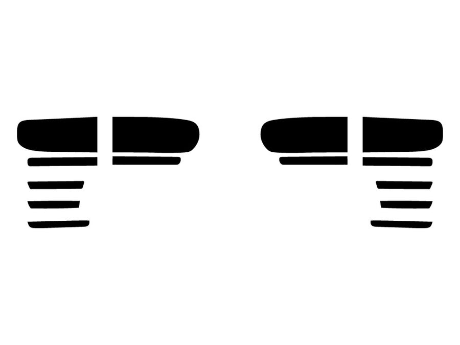 challenger Precut Tail Light Tint Diagram