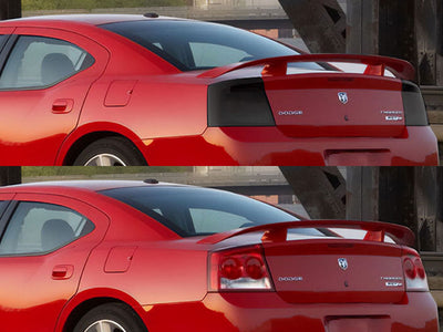 charger Before and After Smoked Taillights