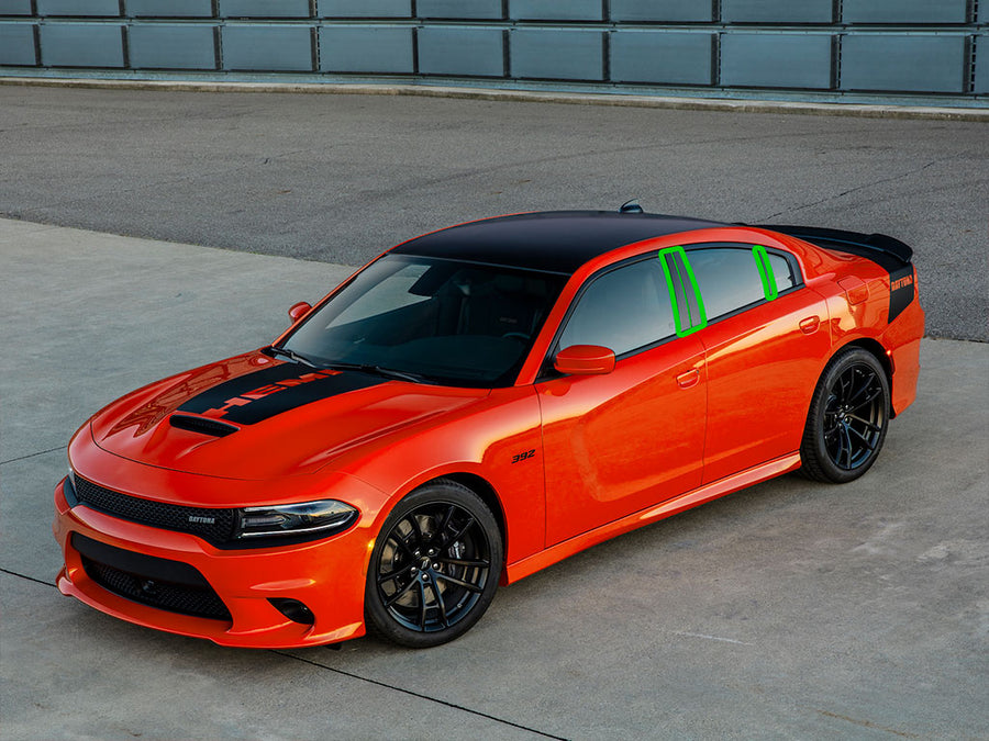 dodge charger 2011-2023 Pillar Post Trim Installation Location