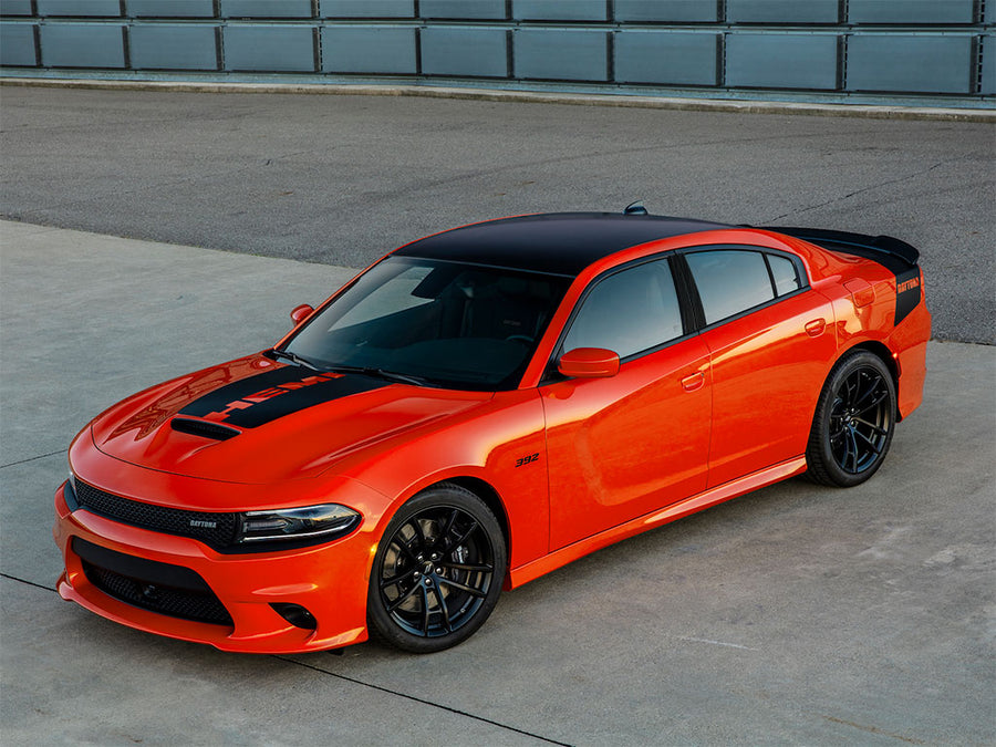 dodge charger 2011-2023 Brushed Aluminum Black Pillar Trim