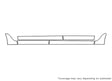 charger 3M Clear Bra Door Cup Precut PPF Diagram