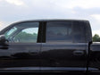 dodge dakota 1997-2004 (quad cab) Brushed Aluminum Black Pillar Cover Diagram