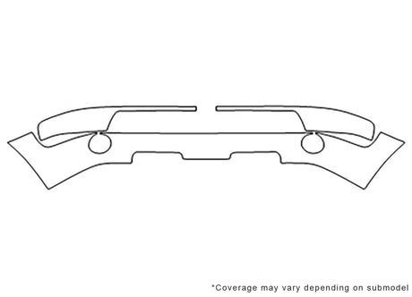 dakota Avery Dennison Clear Bra Bumper Precut PPF Diagram