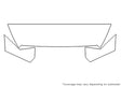 dakota 3M Clear Bra Hood Precut PPF Diagram
