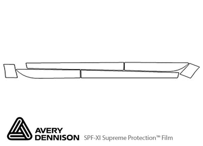 dart Avery Dennison Clear Bra Door Cup Precut PPF Diagram