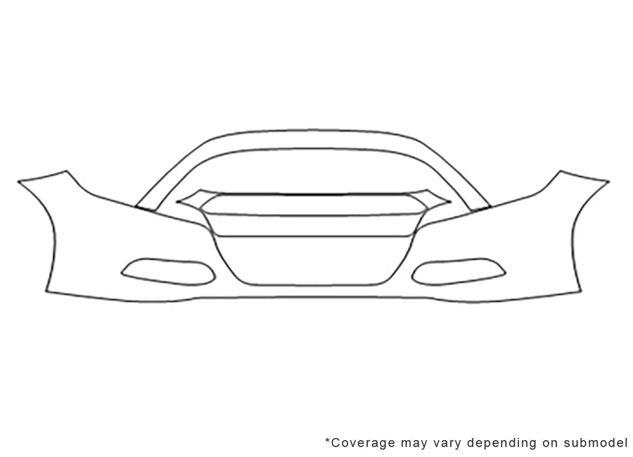 dart Avery Dennison Clear Bra Bumper Precut PPF Diagram