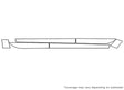 dart 3M Clear Bra Door Cup Precut PPF Diagram