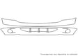 durango Avery Dennison Clear Bra Bumper Precut PPF Diagram