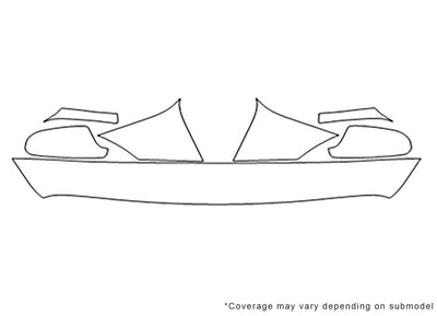 durango 3M Clear Bra Hood Precut PPF Diagram