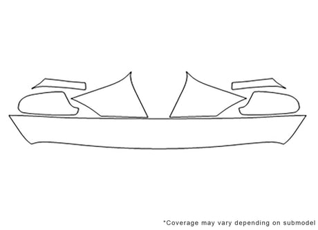 durango Avery Dennison Clear Bra Hood Precut PPF Diagram
