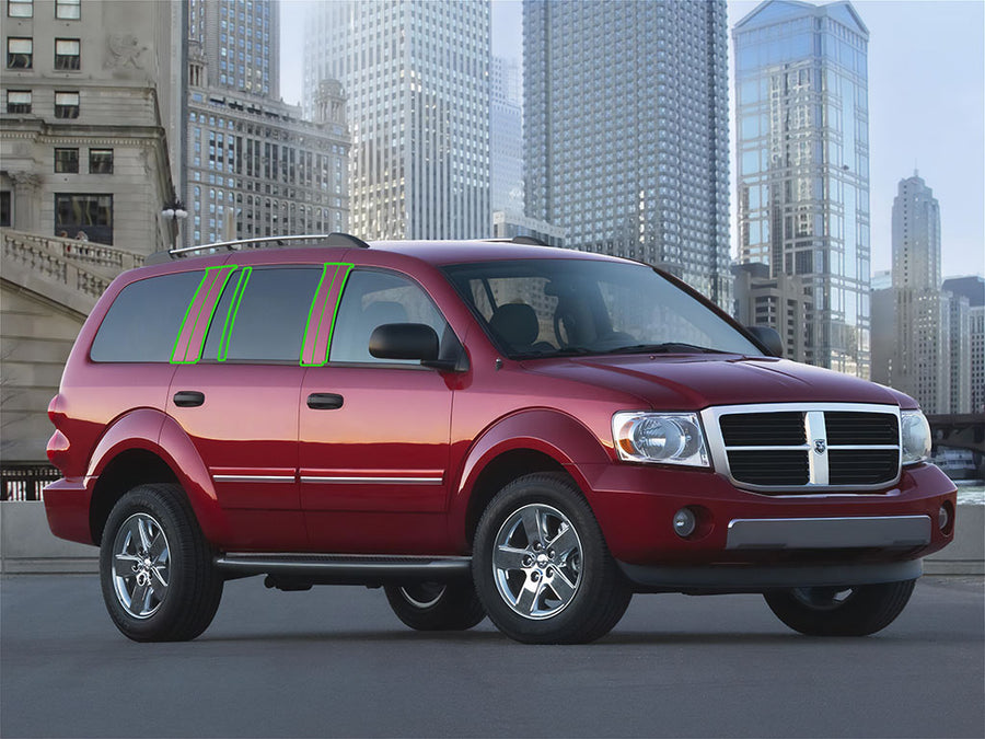dodge durango 2004-2009 Pillar Post Trim Installation Location