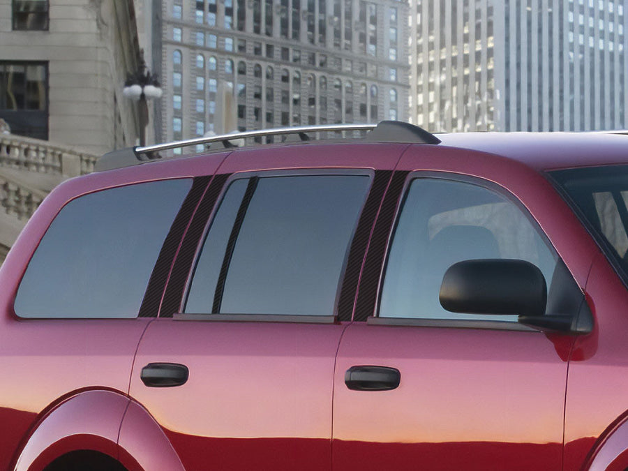 dodge durango 2004-2009 Carbon Fiber Pillar Cover Diagram
