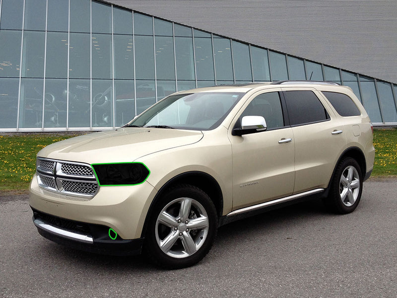 dodge durango 2011-2013 Headlight Tint Location