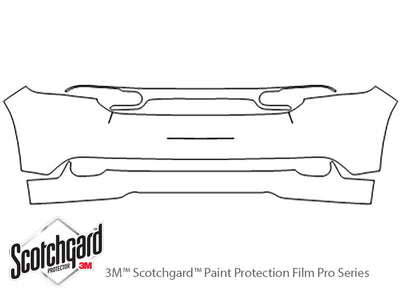 durango 3M Clear Bra Bumper Precut PPF Diagram