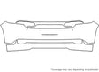 durango 3M Clear Bra Bumper Precut PPF Diagram