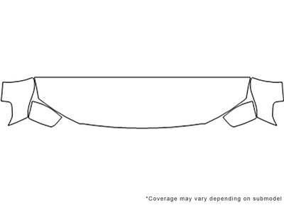 durango 3M Clear Bra Hood Precut PPF Diagram