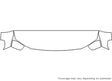 durango Avery Dennison Clear Bra Hood Precut PPF Diagram