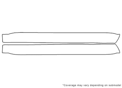 durango 3M Clear Bra Door Cup Precut PPF Diagram