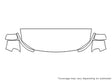 durango Avery Dennison Clear Bra Hood Precut PPF Diagram