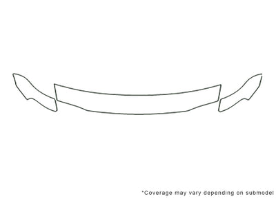 grand caravan 3M Clear Bra Hood Precut PPF Diagram