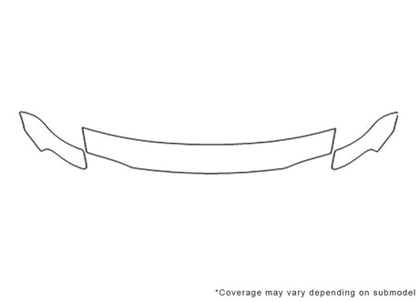 grand caravan Avery Dennison Clear Bra Hood Precut PPF Diagram