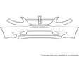 grand caravan 3M Clear Bra Bumper Precut PPF Diagram