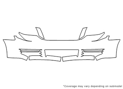 grand caravan Avery Dennison Clear Bra Bumper Precut PPF Diagram