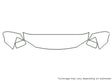 grand caravan 3M Clear Bra Hood Precut PPF Diagram