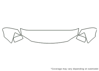 grand caravan Avery Dennison Clear Bra Hood Precut PPF Diagram