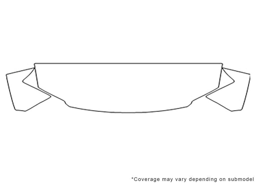 grand caravan 3M Clear Bra Hood Precut PPF Diagram