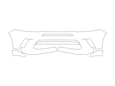 hornet 3M Clear Bra Bumper Precut PPF Diagram