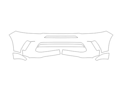 hornet Avery Dennison Clear Bra Bumper Precut PPF Diagram