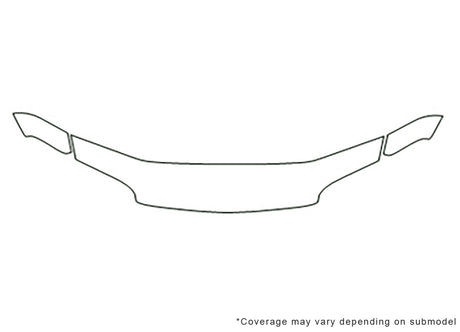 intrepid 3M Clear Bra Hood Precut PPF Diagram