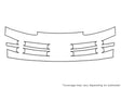 intrepid 3M Clear Bra Bumper Precut PPF Diagram