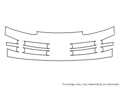 intrepid 3M Clear Bra Bumper Precut PPF Diagram