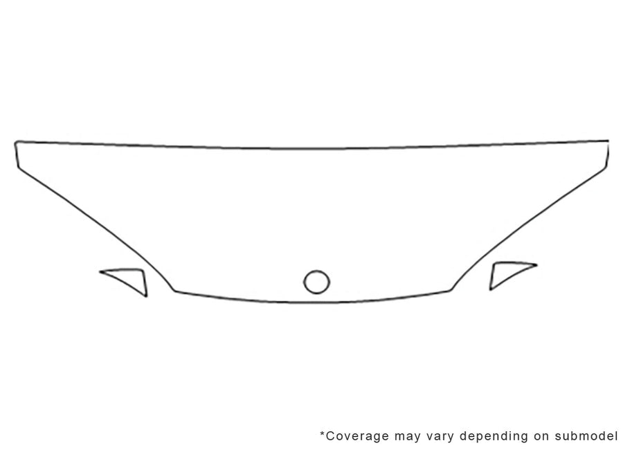 intrepid 3M Clear Bra Hood Precut PPF Diagram