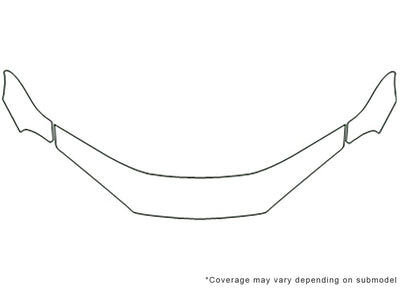 intrepid Avery Dennison Clear Bra Hood Precut PPF Diagram