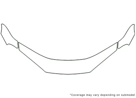 intrepid Avery Dennison Clear Bra Hood Precut PPF Diagram