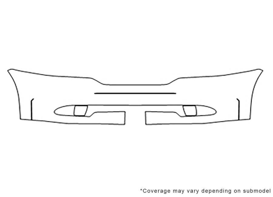 journey Avery Dennison Clear Bra Bumper Precut PPF Diagram