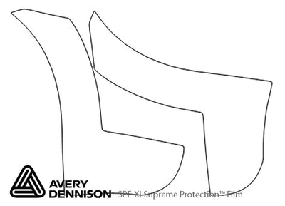 journey Avery Dennison Clear Bra Door Cup Precut PPF Diagram